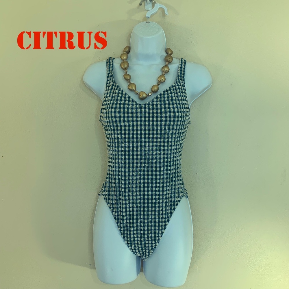 Citrus One Piece Medium 70% nylon / 19% polyester / 11% spandex puckered fabric